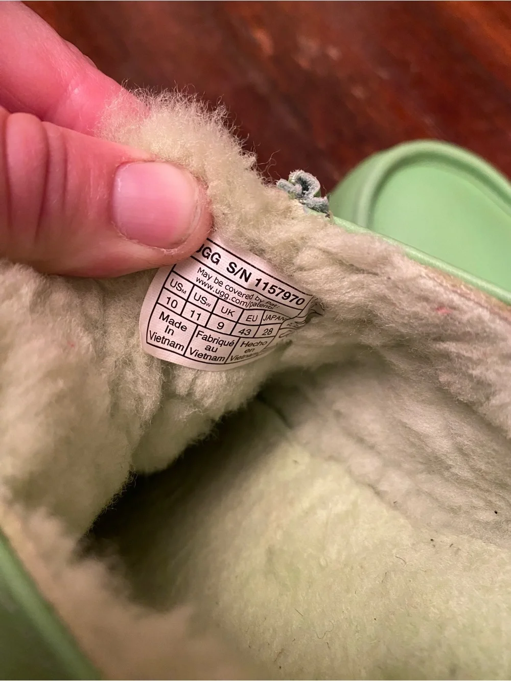 UGG bold green